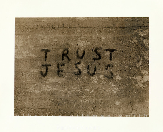 "Trust Jesus" Sepia 8x10